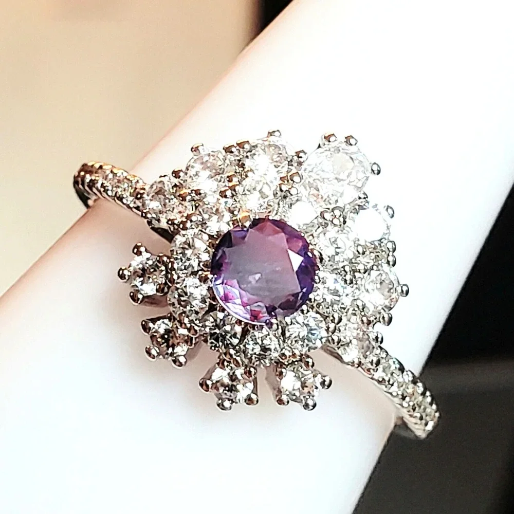 Bomb Party RBP3670 Size 11 Ring LOVELY OASIS Blue Purple Bi-Color Tourmaline NEW